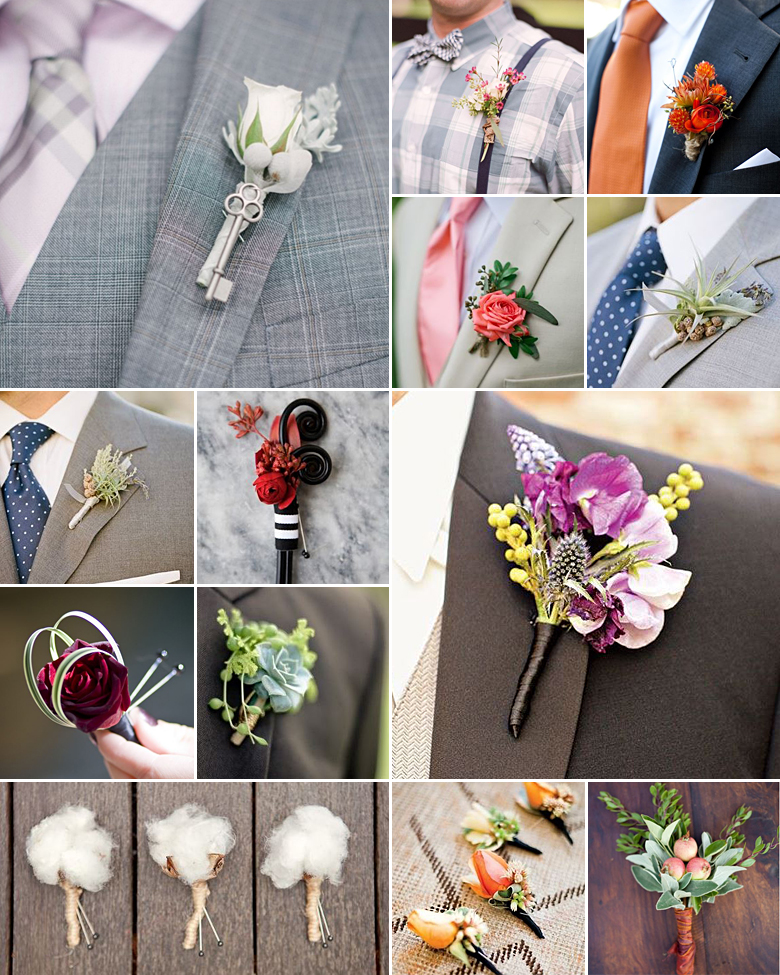 Brazen Boutonnieres { Twist on Tradition }