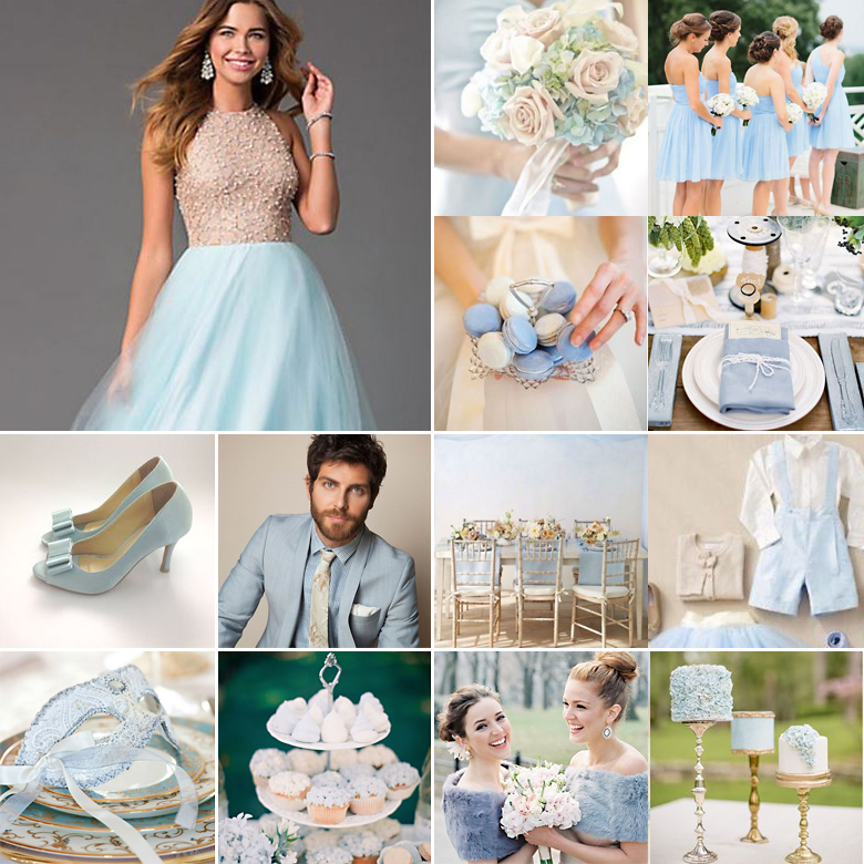 Powder Blue + Nude { Light + Lovely }