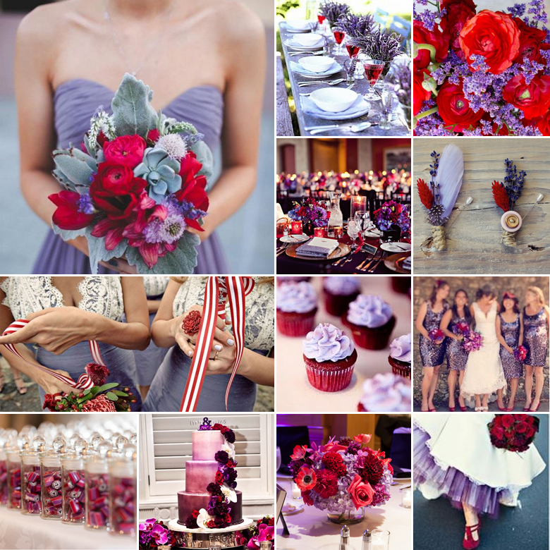 Lavender + Red { Colour me Crazy }