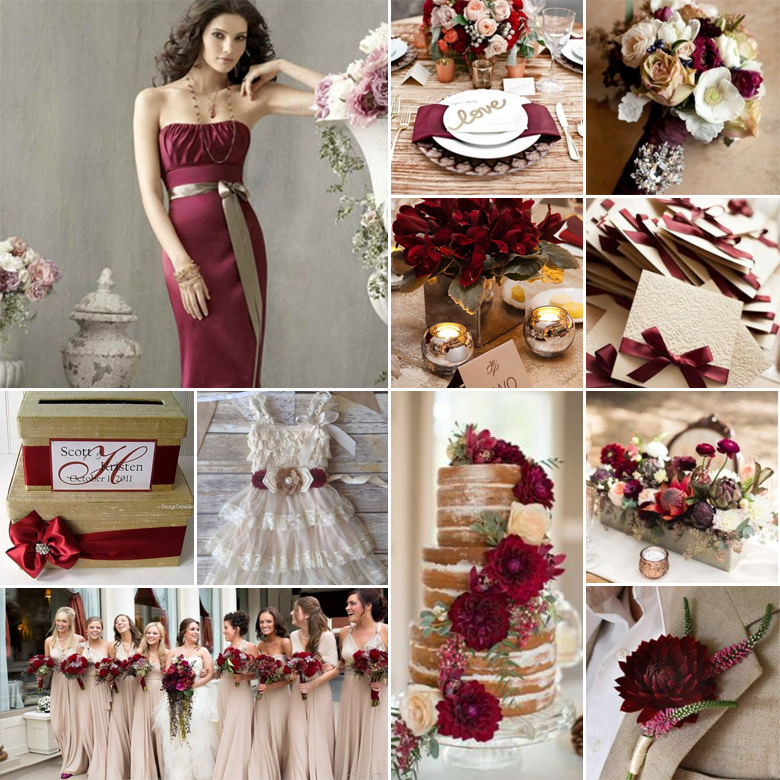 Beige + Merlot { Vintage Drama }