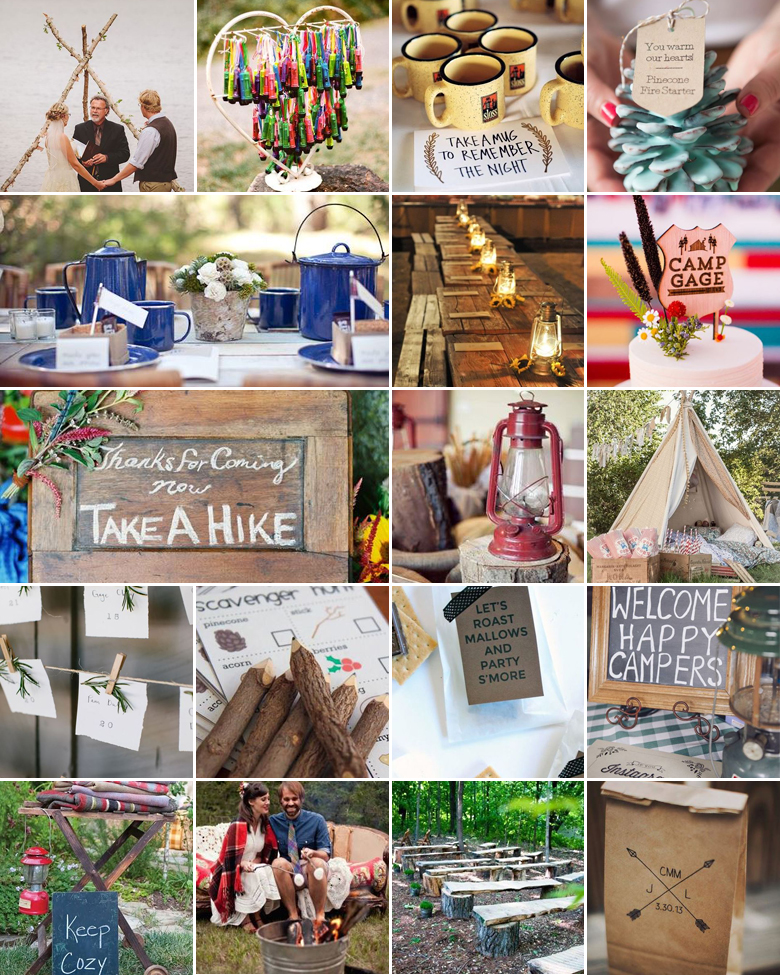 Let’s go Camping! { Wedding Theme }