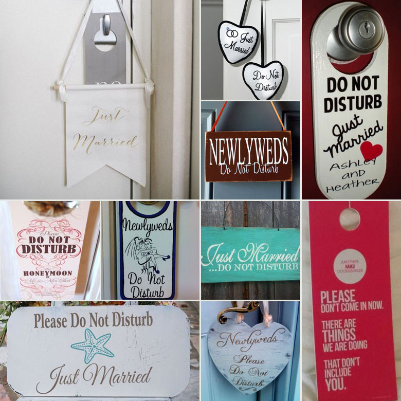 Do Not Disturb { Honeymoon Hangers }