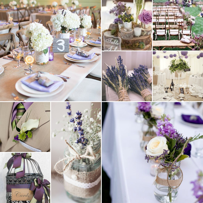 Beige, Purple + Green { Rustic Opulence }