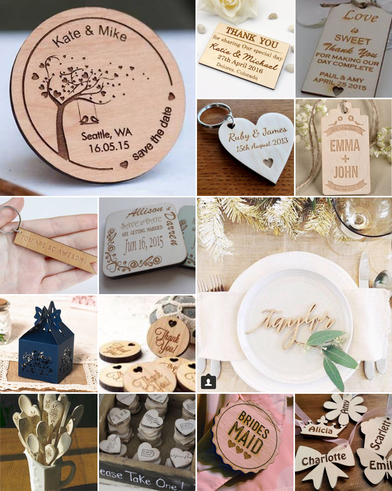 Laser-Cut Cuties { Wedding Favours }