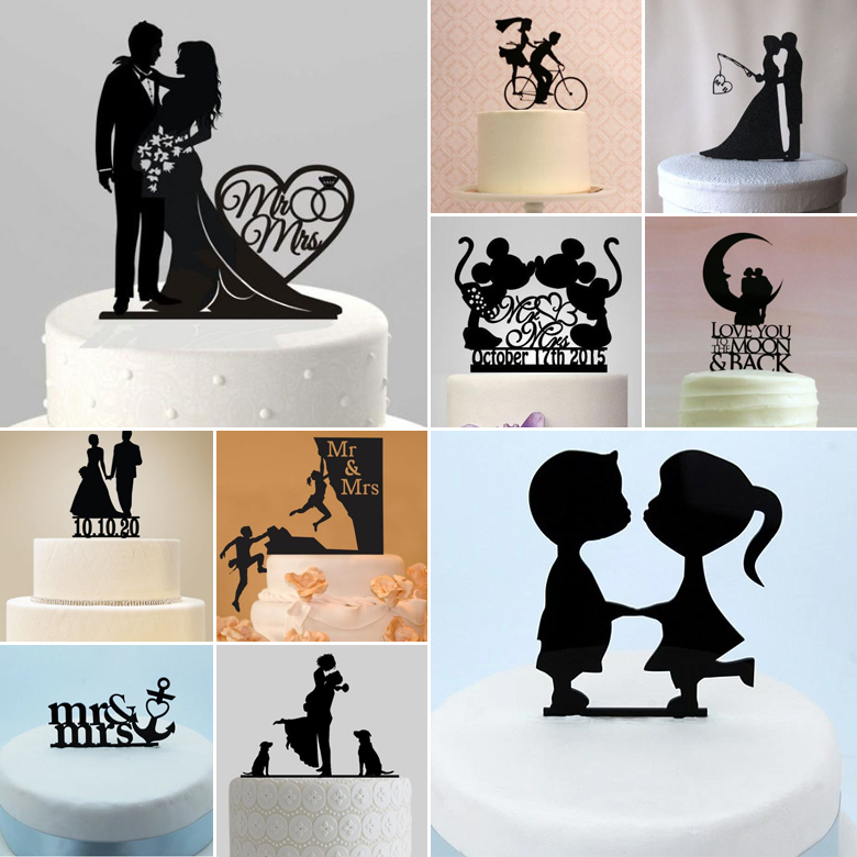 Smoldering Silhouettes { Cake Toppers }