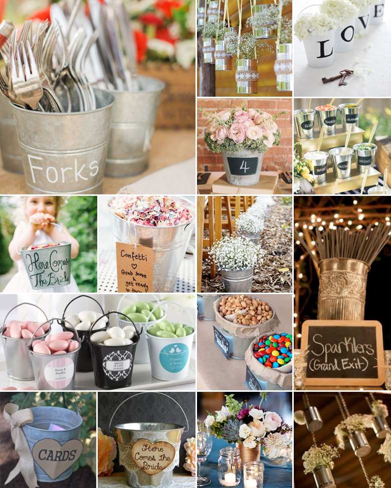 Tins + Buckets { Rustic Charm }