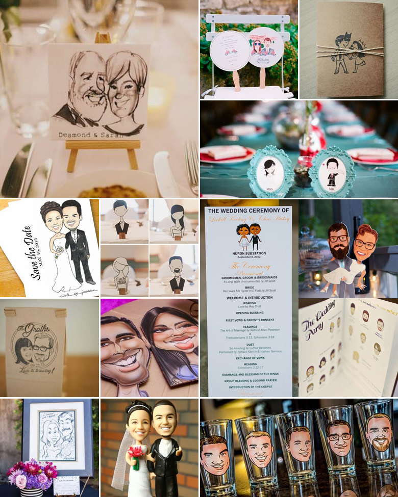 Can you Carricature? { Wedding Theme }