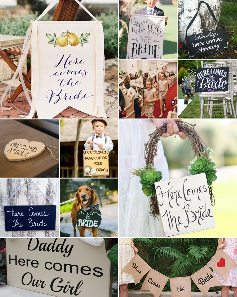 Here Comes the Bride { Pretty Signage }