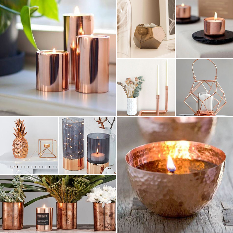 Copper Candles { Shimmer + Sparkle }