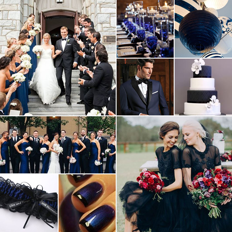 Midnight Magic { Navy + Black }