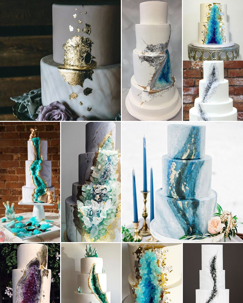 Glorious Geodes { Cake Inspiration }