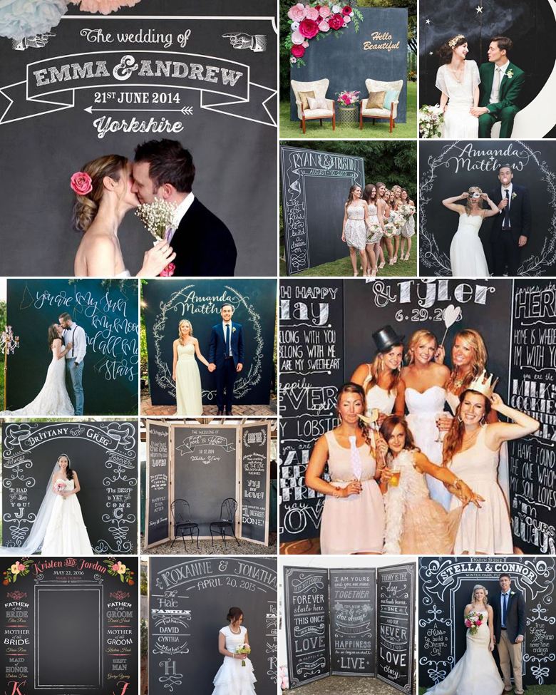 Black Box Booths { Chalkboard Backdrops }