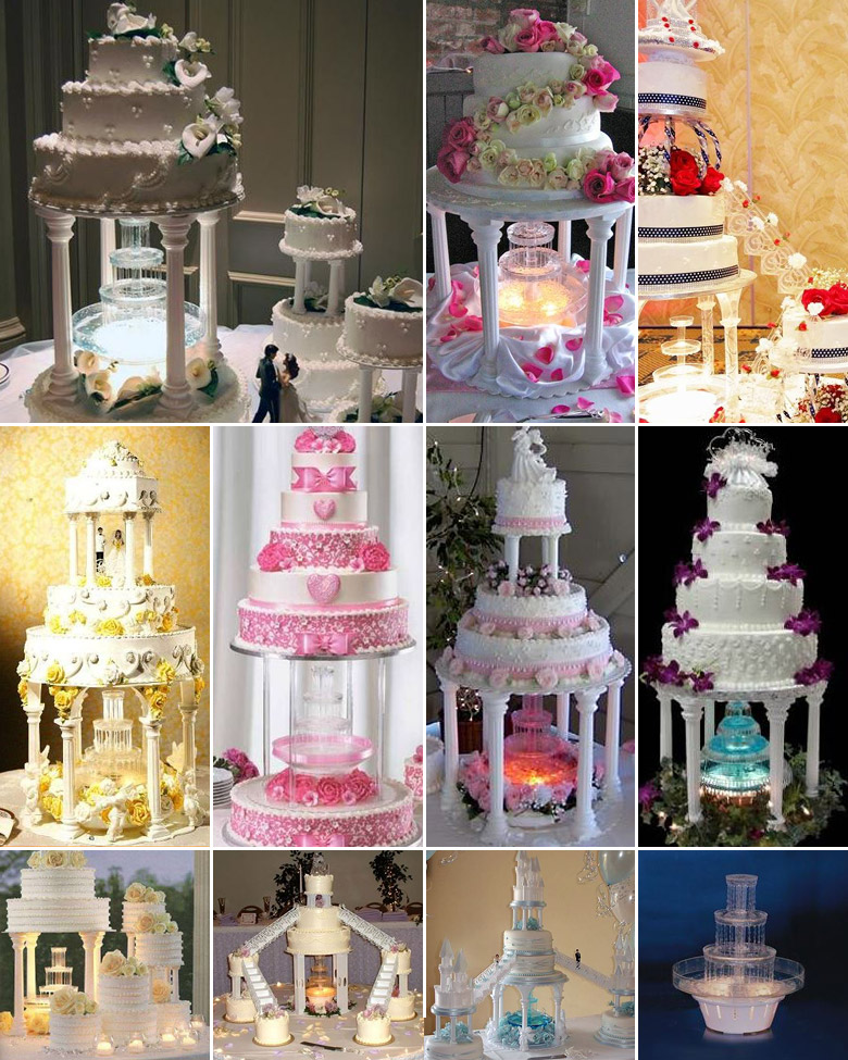 Frosted Fountains { Cake Inspiration }