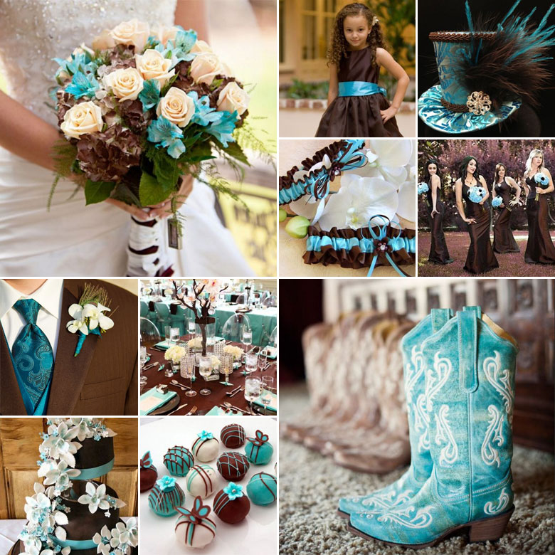 Chocolate + Turquoise { Rustic WOW }