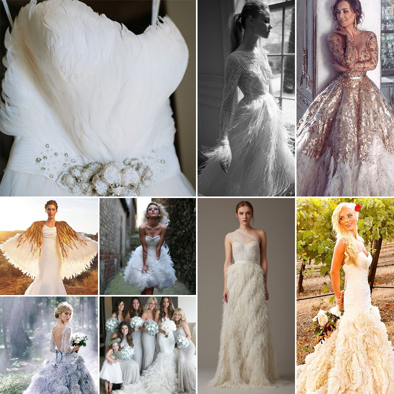 Feathered Fairy { Wedding Gowns }