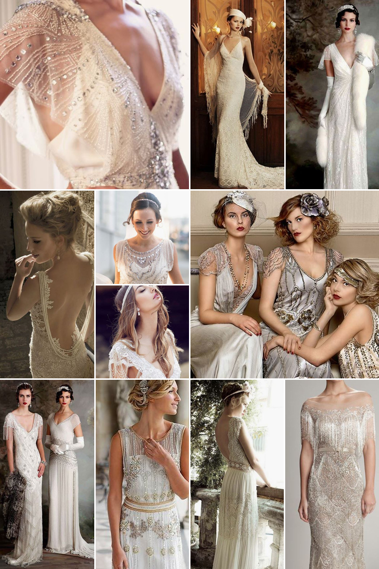 Gatsby Glits { 1920s Bridal Looks }