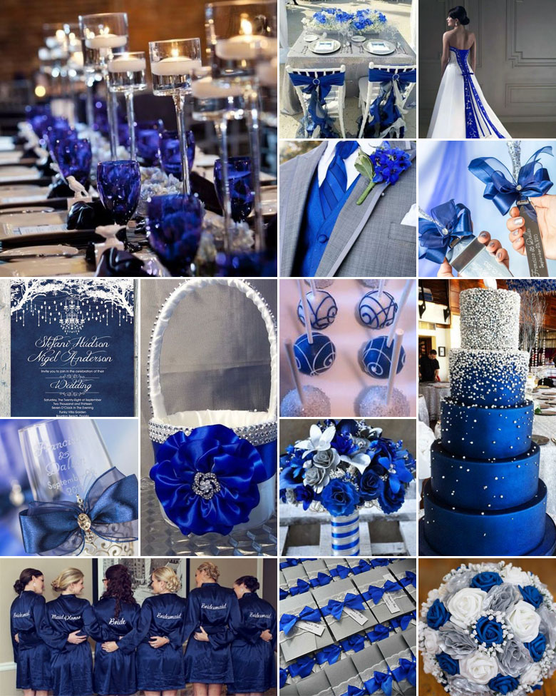 Royal Blue + White + Silver { Beachy Bling }