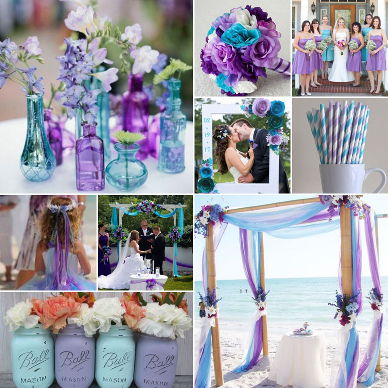 Lavender and Turquoise Wedding Combo