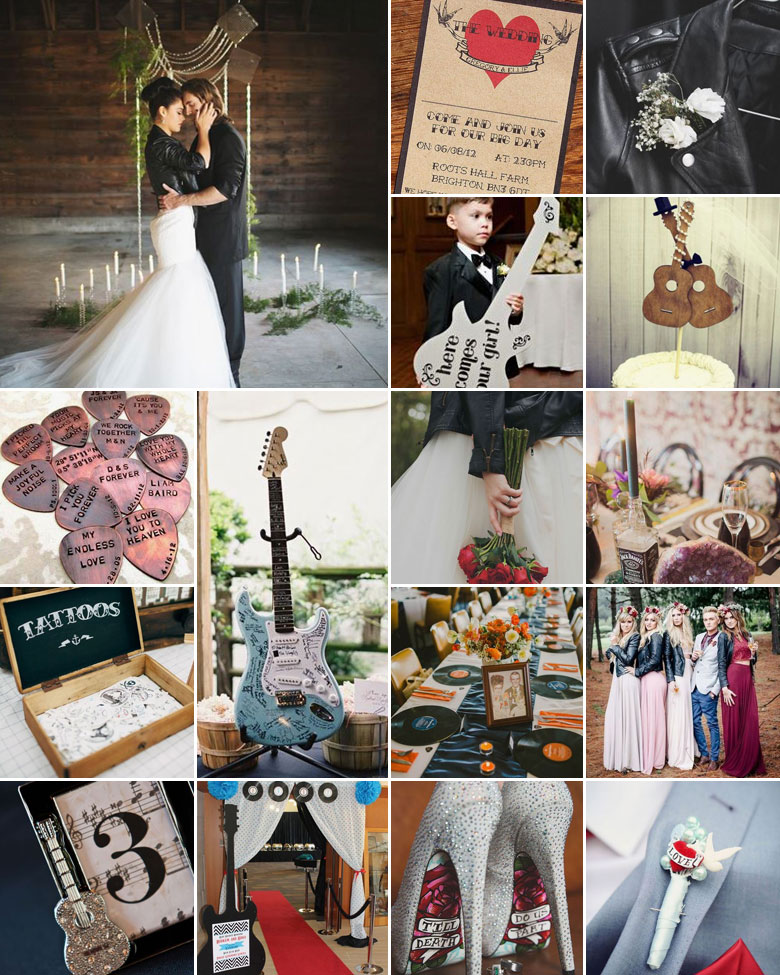 We Will Rock You { Rocker Wedding }