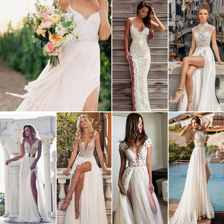 Sexy Slits { Wedding Gowns }