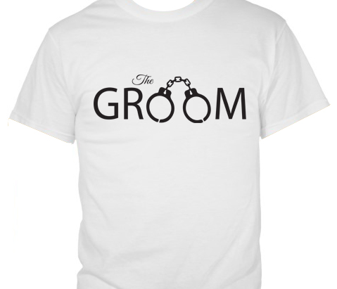 Groom with Handcuffs T-Shirt