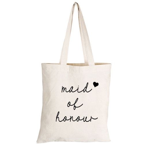 Maid of Honour with Hearts Tote Bag