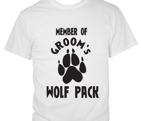 Member of the Groom�s Wolfpack