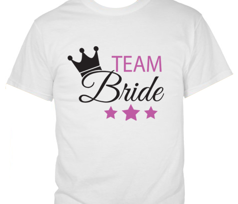 Team Bride with Crown and Stars T-Shirt