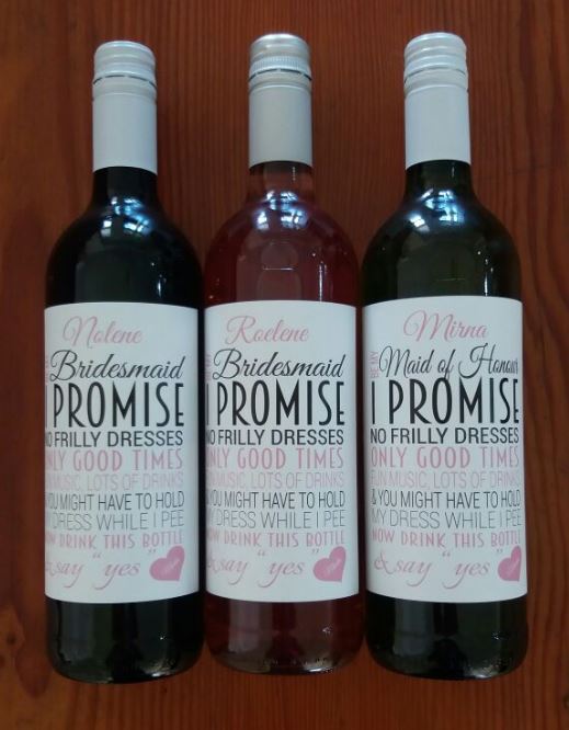 I Promise Wine Label