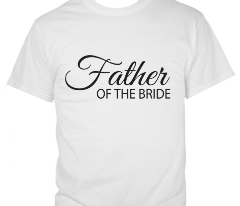 Father of the Bride � Cursive Style T-Shirt