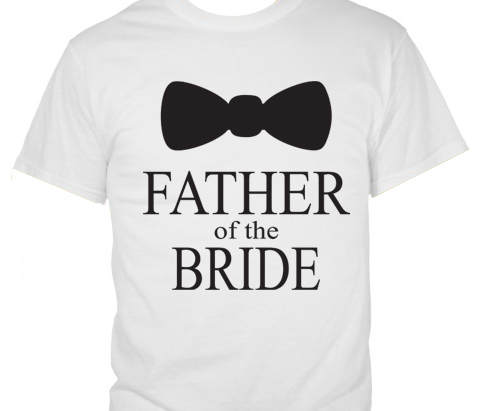 Bow Tie Father of the Bride T  Shirt