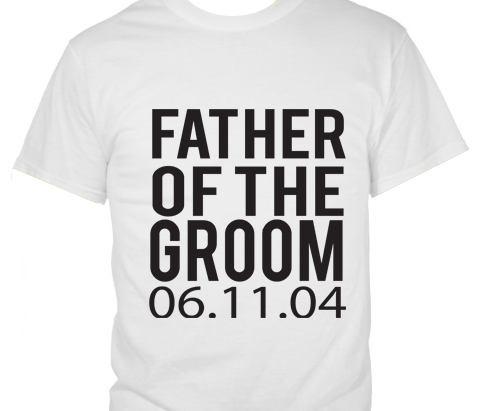 Father of the Groom with Dates T-Shirt