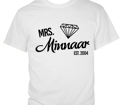Mrs [Surname] Wedding Year T-Shirt